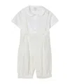 Il Gufo Rounded-collar Trousers Set In White