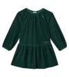 Il Gufo Ruched Dress In Green