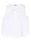 Il Gufo Ruffle-detail Sleeveless Shirt In White