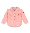 Il Gufo Ruffle-trimmed Quilted Jacket In Bubble Pink