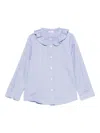 Il Gufo Ruffled-collar Blouse In Blue