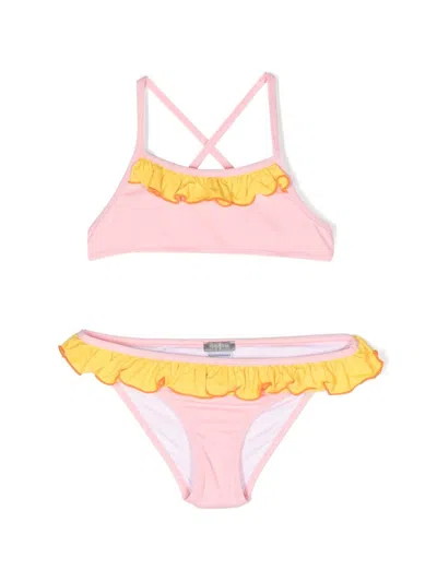 Il Gufo Kids' Verzierter Bikini In Pink