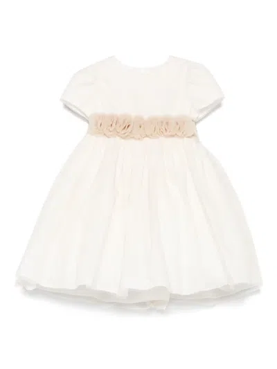 Il Gufo Babies' Ruffled-detail Dress In Neutrals