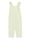 Il Gufo Ruffled Overalls In Green