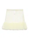 Il Gufo Ruffled Skirt In Yellow