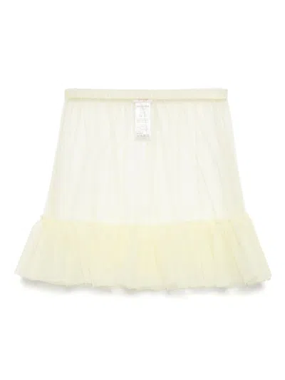 Il Gufo Kids' Ruffled Skirt In Yellow