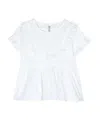 Il Gufo Ruffled T-shirt In White