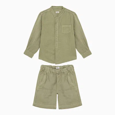 Il Gufo Kids' Sage Green Linen Suit