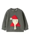 Il Gufo Santa-motif Sweatshirt In Gray
