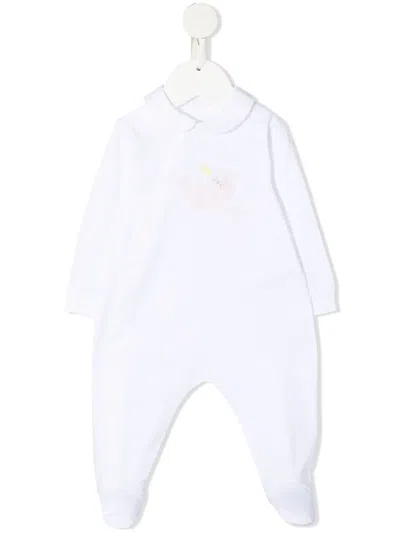 Il Gufo Babies' Seal Motif Pajamas In White