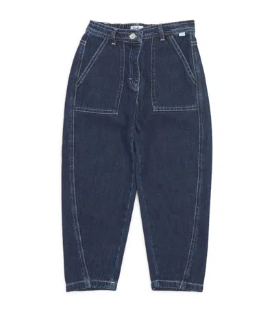 Il Gufo Kids' Seam-detail Jeans (3-12 Years) In Blue