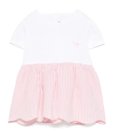 Il Gufo Babies' Seersucker Shorts Set In Multi