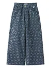 Il Gufo Sequin-embellished Trousers In Blue