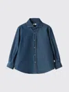 Il Gufo Blue Denim Shirt In Blue