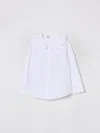 Il Gufo White Shirt With Ruffled Collar In White
