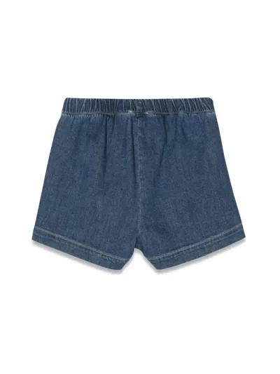 Il Gufo Short Celeste Scuro In Baby Blue