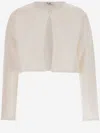 Il Gufo Short Cotton Cardigan In White