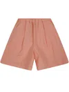 Il Gufo Elasticated Shorts In Orange