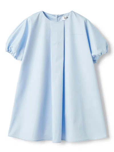 Il Gufo Kids' Short-sleeve Dress In Blue