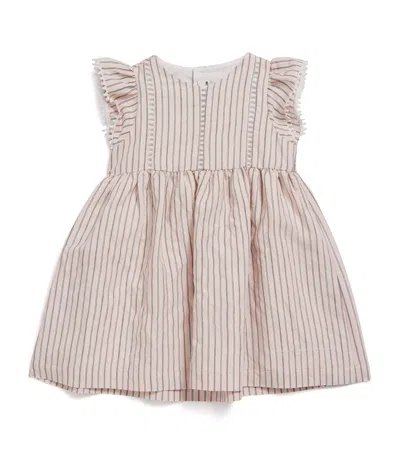 Il Gufo Kids' Short Sleeved Dress In Multicolor