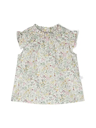 Il Gufo Kids' Short-sleeved Blouse In Multicolour