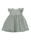 Il Gufo Kids' Short Sleeved Dress In Green