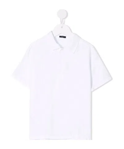Il Gufo Short-sleeved Polo Shirt In White