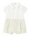 Il Gufo Short-sleeved Romper In White