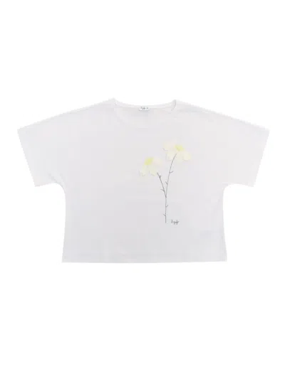 Il Gufo Kids' Short Sleeved T-shirt In White