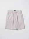 Il Gufo Stripe-pattern Cotton Shorts In Rope