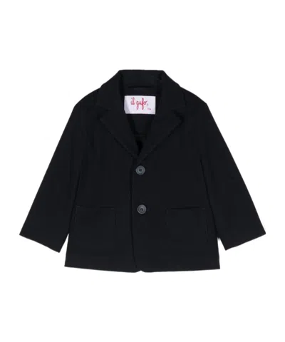 Il Gufo Single-breasted Blazer In Black