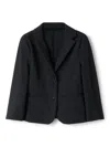 Il Gufo Single Breasted Blazer In Black
