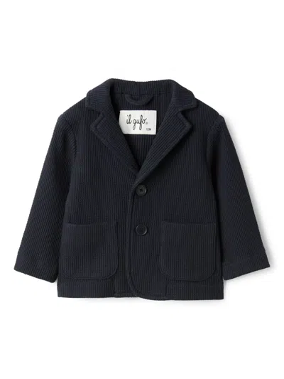 Il Gufo Babies' Single-breasted Blazer In Blue
