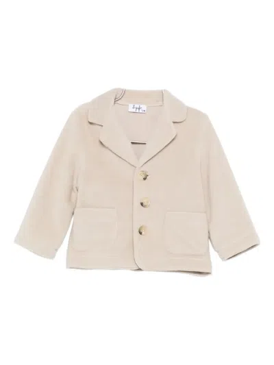 Il Gufo Babies' Single-breasted Blazer In Neutral