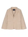 Il Gufo Single-breasted Blazer In Neutrals