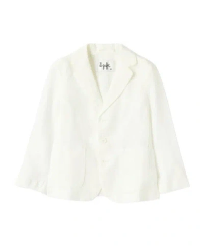 Il Gufo Single-breasted Blazer In White