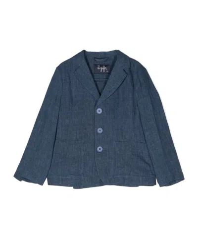 Il Gufo Single-breasted Button Blazer In Blue