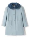 Il Gufo Single-breasted Coat In Blue