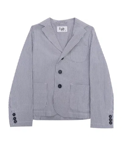 IL GUFO IL GUFO SINGLE-BREASTED LONG SLEEVED STRIPED BLAZER