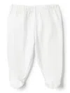 Il Gufo Sleeping Bear Trouser Set In 白色