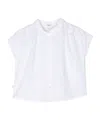 Il Gufo Cotton Blend Poplin Shirt In White