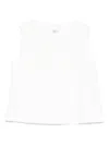Il Gufo Sleeveless Top In White
