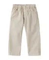 Il Gufo Slim Elasticated-waistband Trousers In Nude