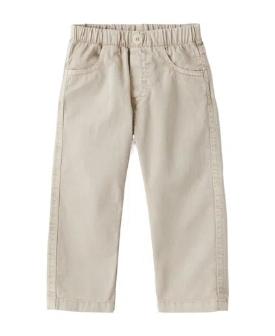 Il Gufo Slim Elasticated-waistband Trousers In Nude