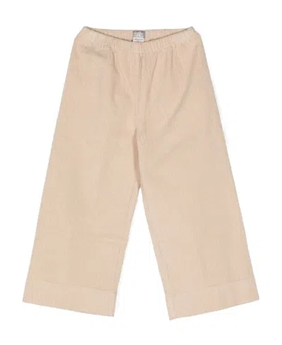 Il Gufo Slip-on Corduroy Trousers In Nude
