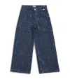 Il Gufo Sequin-embellished Trousers In Blue