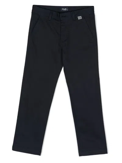 Il Gufo Kids' Straight-leg Chino Trousers In Blue