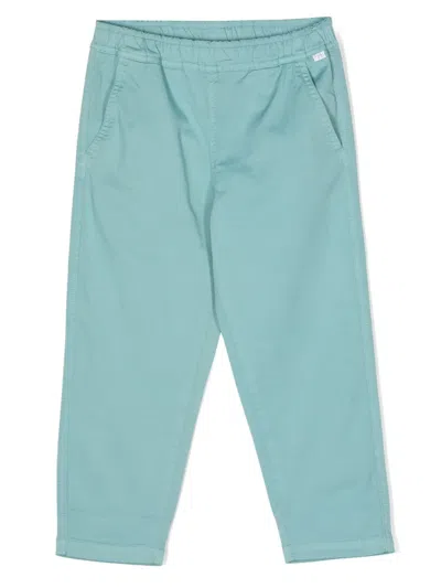 Il Gufo Kids' Straight-leg Cotton Trousers In Green