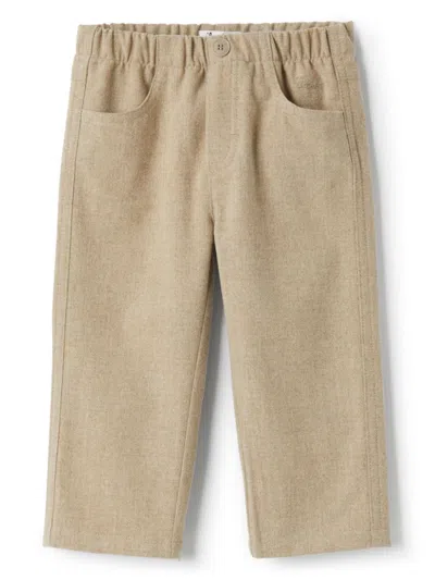 Il Gufo Babies' Straight-leg Trousers In Brown