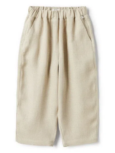 Il Gufo Kids' Straight-leg Trousers In Neutrals